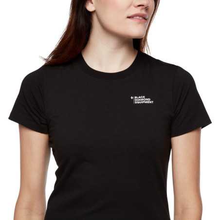 Black Diamond - Peaks Tee Black, maglietta donna