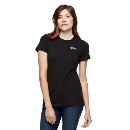 Black Diamond - Peaks Tee Black, maglietta donna